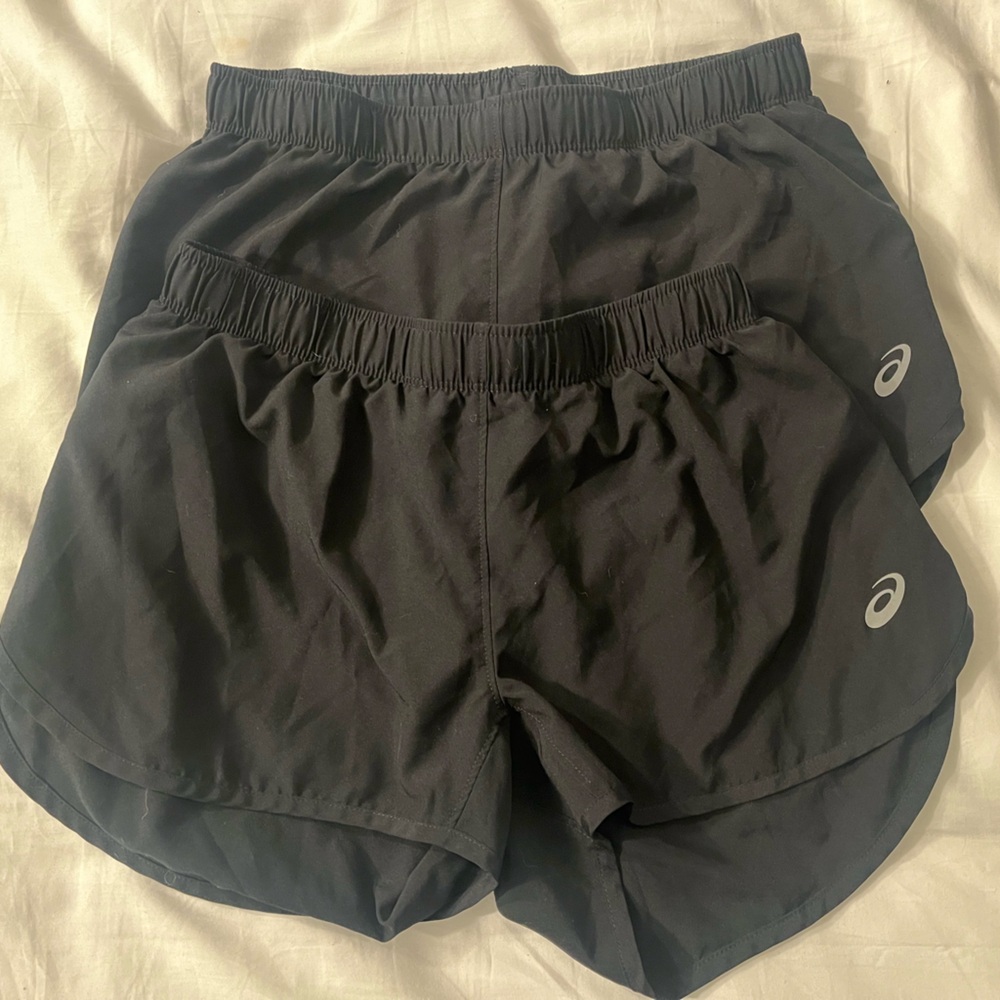 ASICS Women's Black Running Shorts 2-Pack in great condition